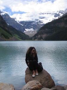 Posing at Lake Louise, Alberta