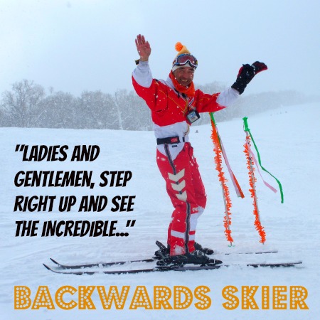 The Backwards Skier