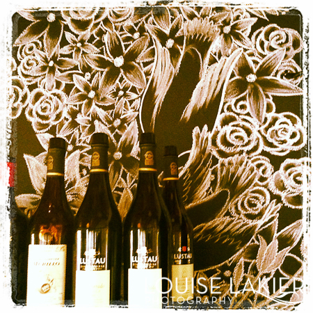 Wine and Roses, La Boucherie, Wines, Flowers, Chalk Art, Restaurants, Vashon Island