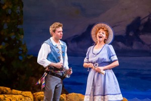 (l-r) Frederic (Hunter Ryan Herdlicka) and Mabel (Anne Eisendrath) in The Pirates of Penzance at The 5th Avenue Theatre.  Credit Tracy Martin