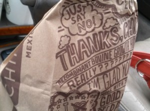 Chipotle even has cool bags!