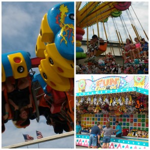 Rides at the Evergreen State Fair