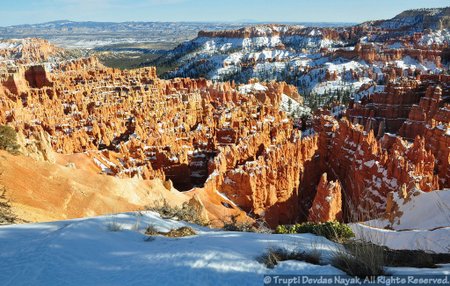Bryce Canyon National Park Hoodoos covered in Snow