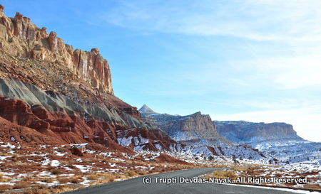Mountain Strata in Capitol Reef
