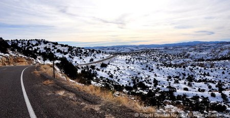 Driving on the Hogback Scenic Byway