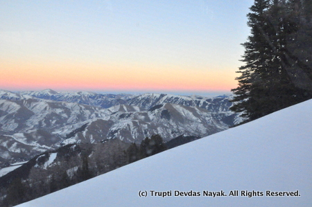 Alpenglow sunset from Baldy