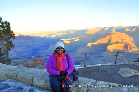 Happy New Year! Sunrise over Grand Canyon at Hopi Point