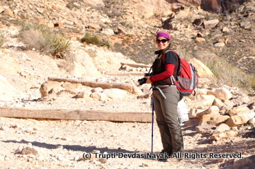 Geared up for hiking