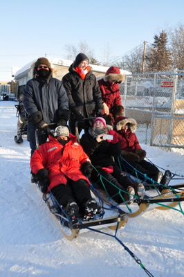Dog sledding in Yellowknife with Beck's Kennels