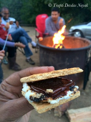 Smores Campfire Camping