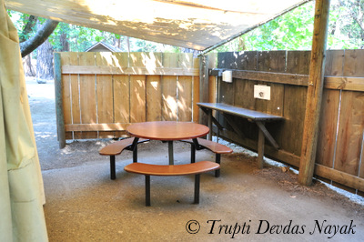 Private Picnic Table Housekeeping Camp