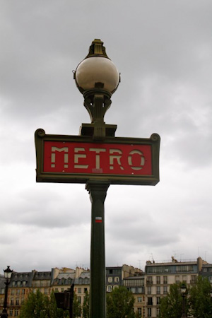 Paris Metro Sign