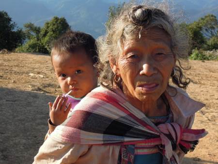 Lahu Grandma and Child
