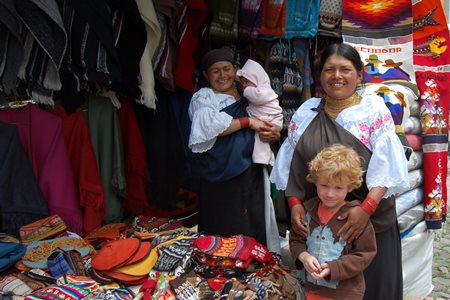 Otavalo Market Vendors Ecuador