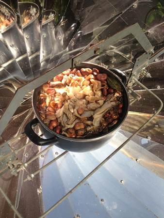 Vegan Meal Solar Cooking Spain