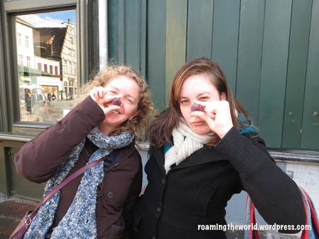 Sampling Cuberdones with Belgian friend