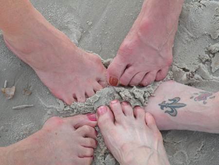 Toes in the Sand