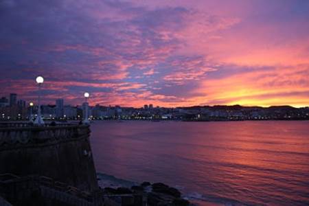 Sunset over La Coruña