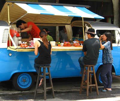 Local Flavor: VW Bus = rolling coffee shop - Travel with a Purpose