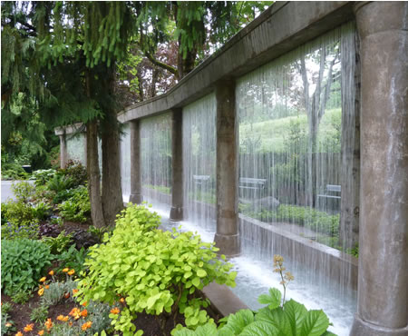 Mintner Garden water wall