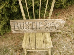 rustic soap co sign