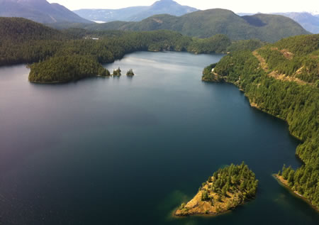 Stunning view of BC's Sunshine Coast