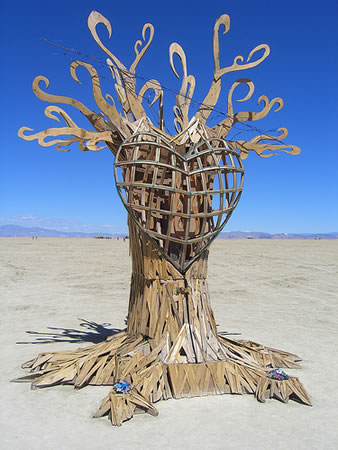 Burning Man sculpture