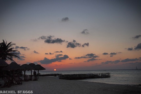yucatan sunset playa norte isla mujeres quintana roo mexico
