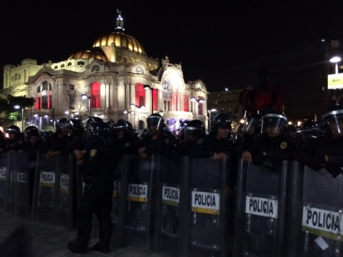 Riot Police in Mexico City
