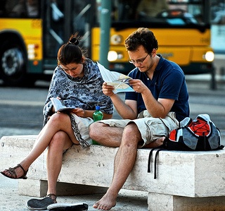 Tourists Reading Maps