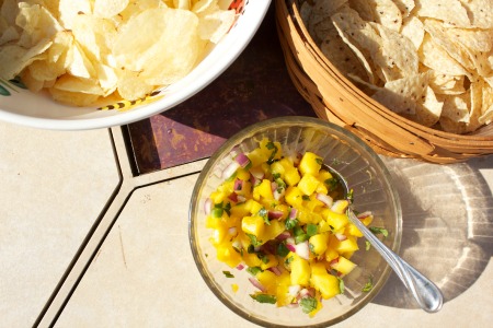 Salsa with chips