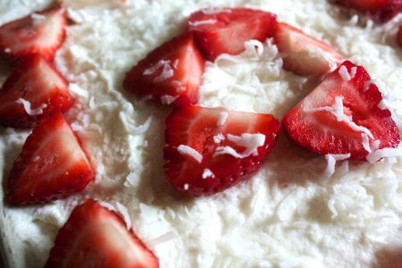 Strawberries and coconut