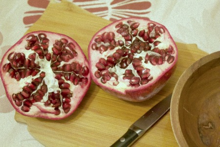 Inside pomegranate