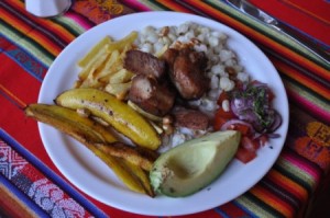 Traditional Ecuadorian Meal