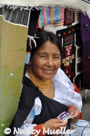 Woman in Otavalo Market
