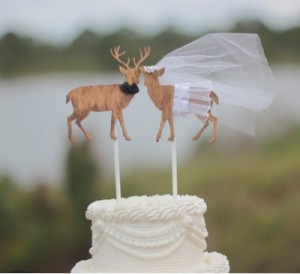 Buck and Doe Cake Toppers
