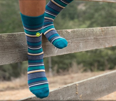 Prairie Stripe Crew Sock