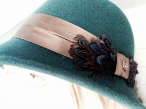 Goorin Brothers teal cloche