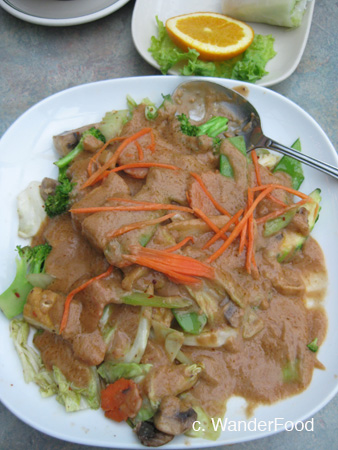 Thai Tofu with Peanut Sauce