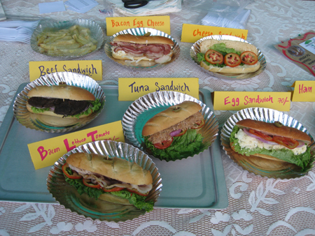 Bhutan Vendor Sandwiches