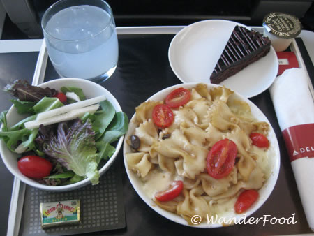 First Class Meal on Delta Airlines