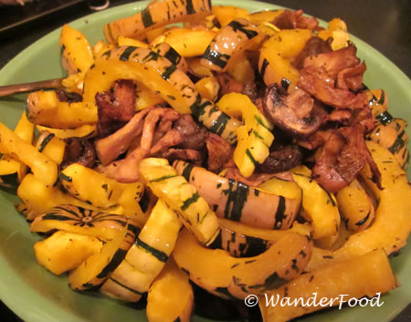 Thanksgiving Squash with Mushrooms