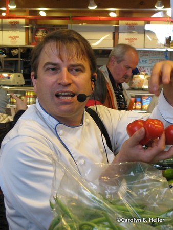 Chef Julian Bond and tomatoes