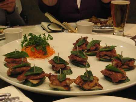 Baked Sliced Alberta Pork Fillet with Herb & Mushroom, The Jade Seafood Restaurant