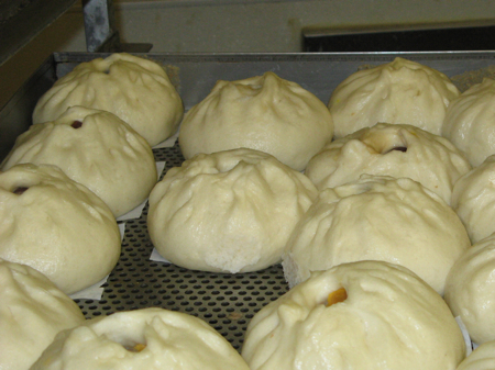 Steamed buns at Sun Fresh Bakery, Chinatown, Vancouver