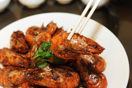Sea Harbour - Pan-fried Spot Prawns with Soy Sauce