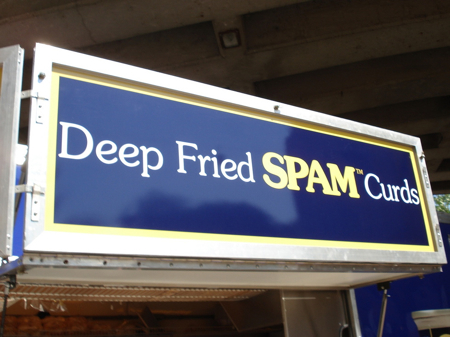 Deep fried SPAM curds
