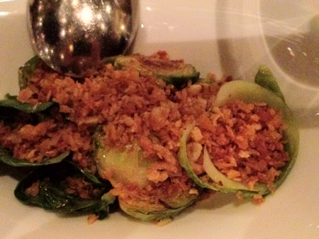 Brussels sprouts, West Restaurant, Vancouver, BC