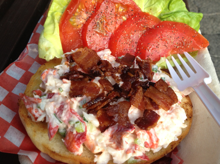Bacon Lobster sandwichs, Edible Canada, Granville Island, Vancouver, BC