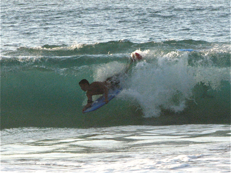 Surfer on Oahu, Hawaii